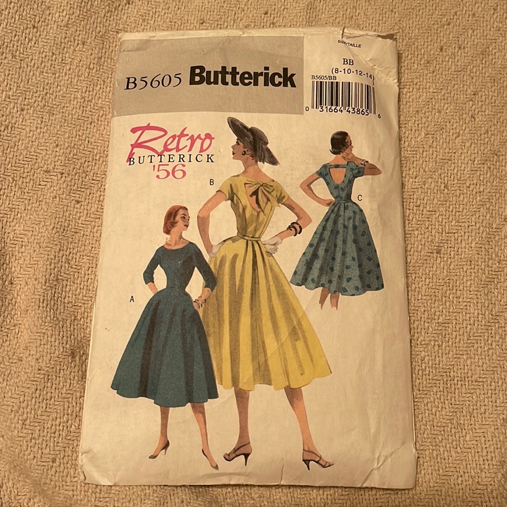 Butterick Dress Pattern l Retro Butterick ‘56
